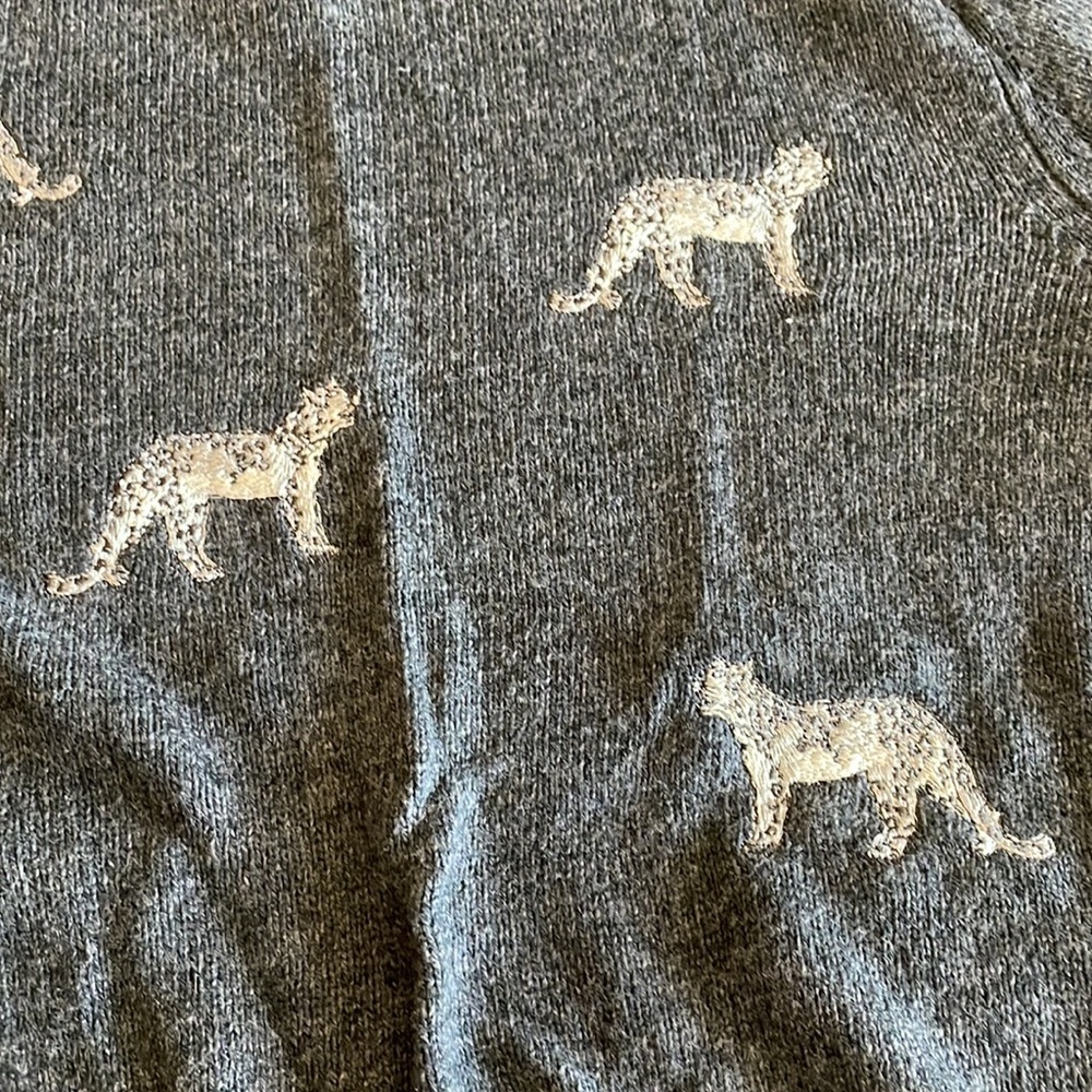 Chicos Leopard Sweater - Size 1 - Picture 2 of 5